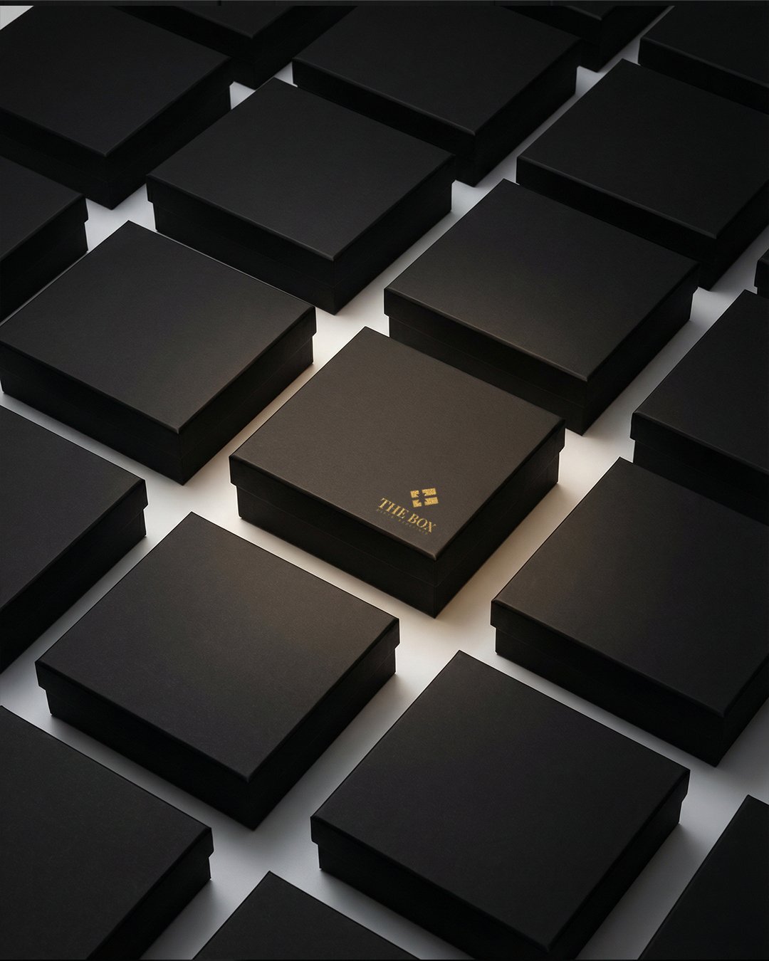 Luxury corporate gift box with gold branding — The Box Concept Egypt